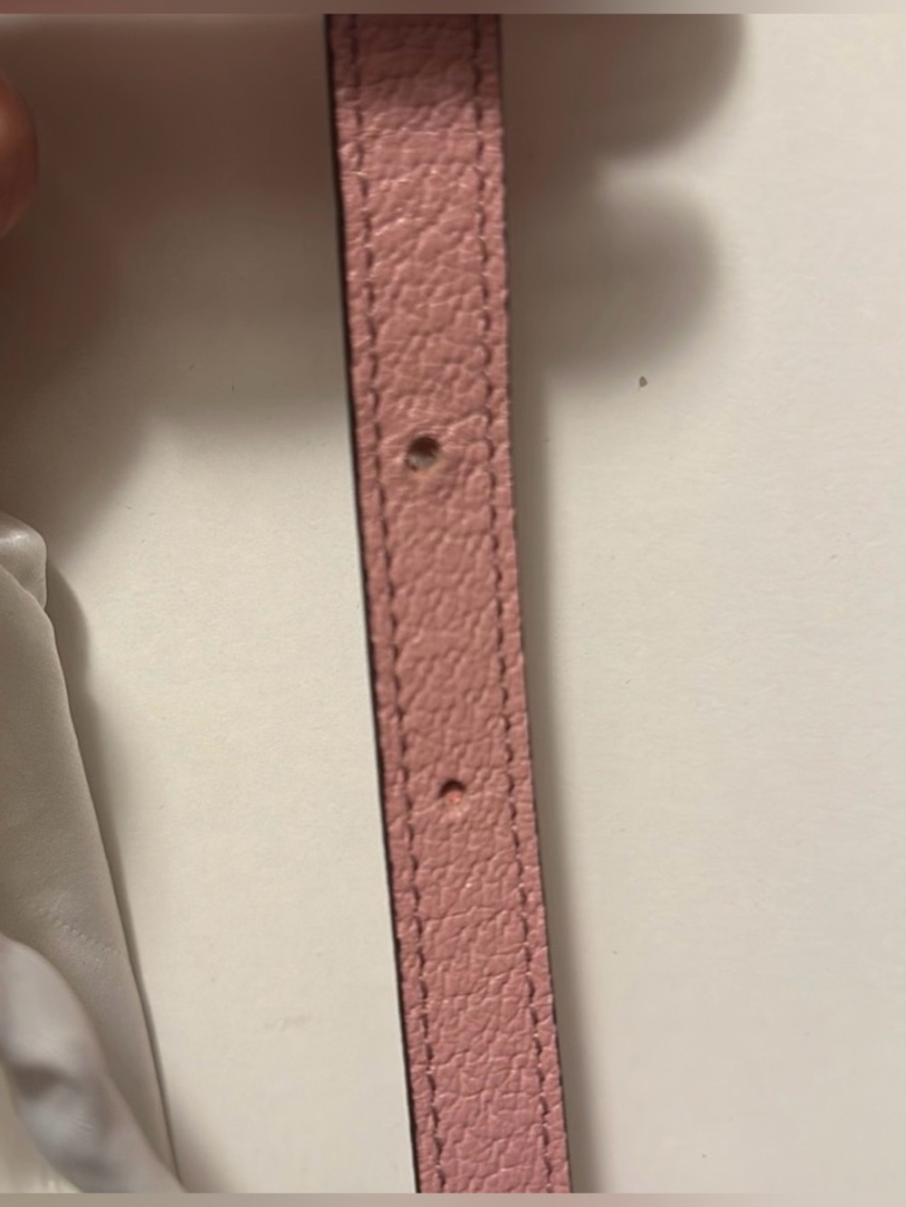 Gucci Pink Skinny Leather Belt - Picture 5 of 5